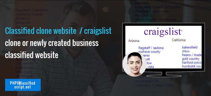 Classified clone website / craigslist clone or newly created business classified website